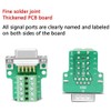 PENGLIN DB9 Female Solderless Metal Housing 9 Pin RS232 D-SUB