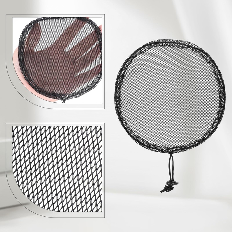 Psyqtsuary 5 Pcs Black Ponytail Hair Net Black Weaving Net