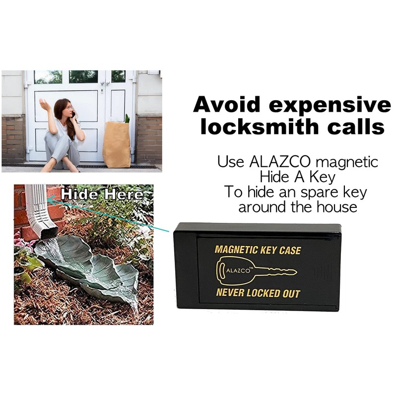 2 Hide A Key Magnetic Under Car Spare Key Holder