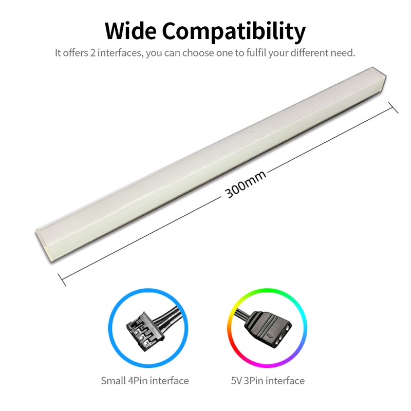 COOLMOON Magnetic ARGB LED Strip Dual Side Lighting Strip Rainbow