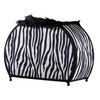 Benjara BM311582 12 in. Wigi Accent Lamp Purse - Zebra