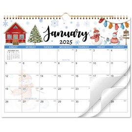 2025 Calendar - 2025 Wall Calendar, January - December Wall Calendar 2025, 14.8'' x 11.6'', with Julian Dates, Hanging Hole, Thick Paper