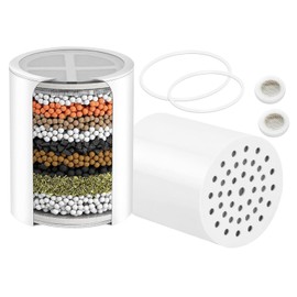 Can-Meageren 20 stages Shower Filter Compatible for Aquabliss SF100/SF220, And Compatible with AquaHomeGroup Replacement Filter Hard Water, Universal Shower Filter 1 pack