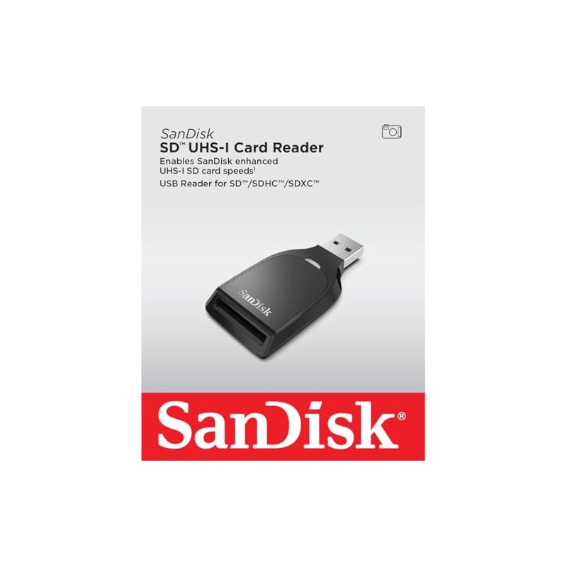 SanDisk UHS-I SD Card Reader, Max 170MB/s Read and 90MB/s
