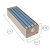 Northern Lights Candles Premium Tapers 12" 12PK - Prairie Blue