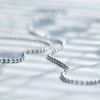 [Cloud-jewelry] 3mm/42cm Ball Chain Necklace, 925 Silver, Sterling Silver