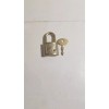 Vintage Mini Diary Jewelry Box Padlock Qty 1