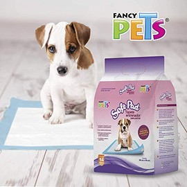 Fancy Pets Tapete Entrenador Soft Pad 14 Piezas para Perros, Ultra Absorbente con Atrayente y Protección Antiderrapante