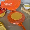IMUSA USA Aluminum Tortilla Press 8-Inch, Orange