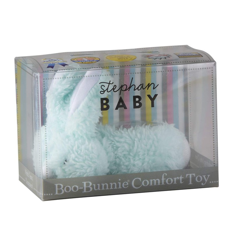 Stephan Baby Boo-Bunnie Comfort Toy & Boo Cube, Blue Plush