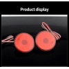 BESTAUTOMOTORS RED LENS LED BUMPER REFLECTOR TAIL BRAKE LIGHTS FOR