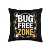 Pest Control Expert Bug Buster Humor Exterminator Life Throw Pillow