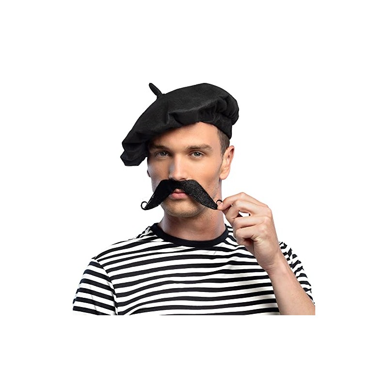Boland 01810 Moustache French Black One Size