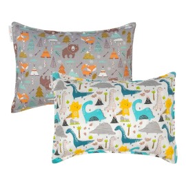 Alvababy - Juego De 2 Fundas De Almohada De Algodón Orgánico