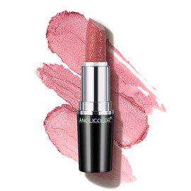 Anglicolor Labial Rosa MetáLico Nacarado Brillo 3D Hidratante  Pink Lipstick,Color Intenso,Fórmula Cremosa Ligera y Suave para Labios Hidratados,No...