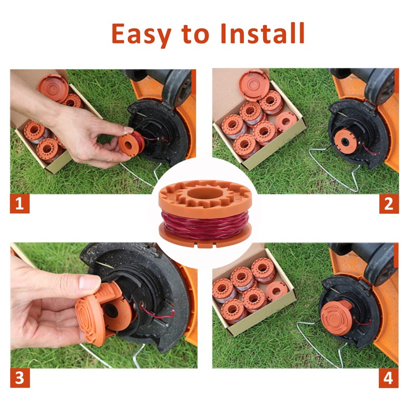Grass Trimmer Line 1.65 mm Replacement Thread Spools Grass Trimmer