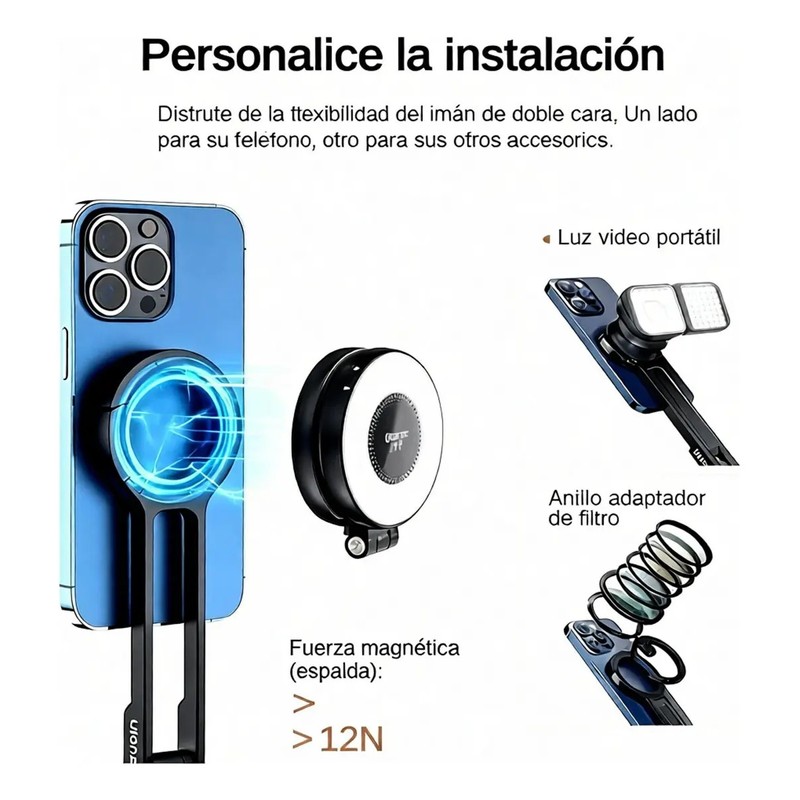Magnético Mini Trípie Soporte Para Teléfono Celular