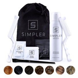 Simpler Hair Color Ginger Mustache and Beard Upgraded Brush Kit with 3 Brushes Included for Precision Application - Gentle, Natural Looking Ammonia Free Beard and Hair Dye for Men