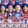 122 PCS 4th of July Plates and Napkins Sets, Independence