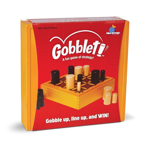 Gobblet! Abstract Strategy Board Game - Award Winning Kids or Adults Original All Wooden Board Game by Blue Orange Games - 2 Players for Ages 7 to 99 (Packaging May Vary)