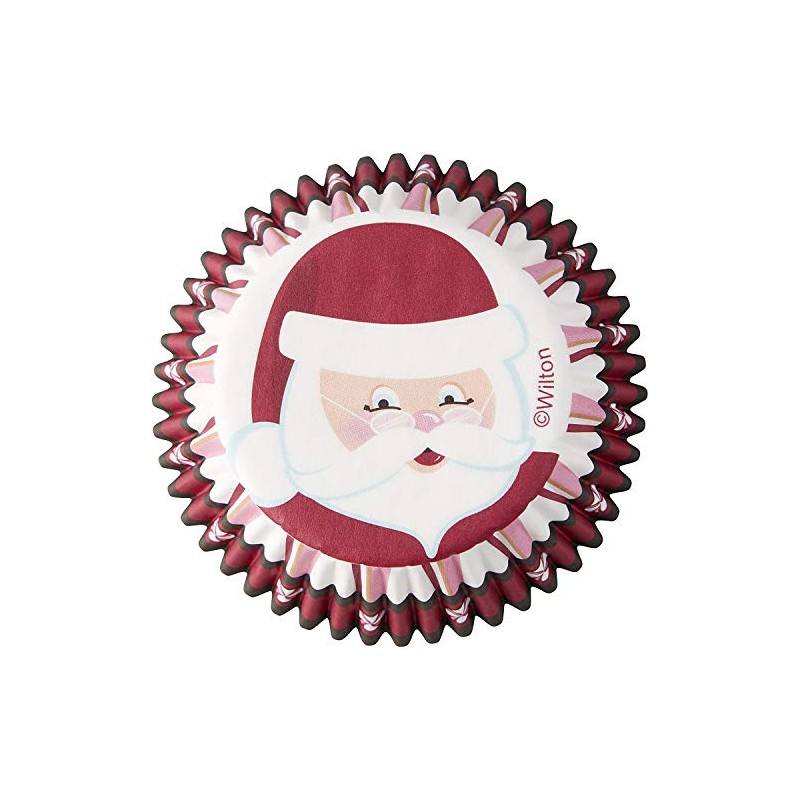 Wilton Santa Claus Cupcake Cases, Paper Multicoloured, 6.35 x 5.08