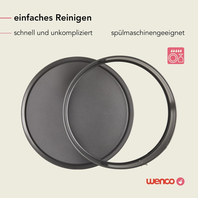 wenco Springform Cake Tin, 26 cm Diameter, Round Cake Tin