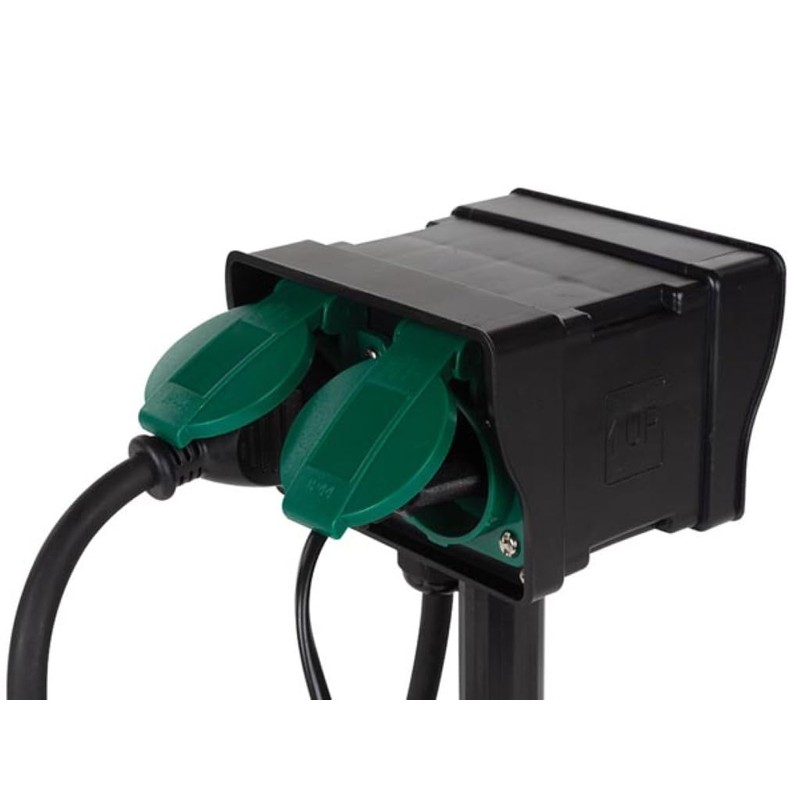 Double Socket with Timer – Indoor or outdoor use VELLEMAN