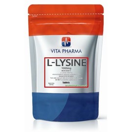 VITA PHARMA L-Lysine 1000mg 365 Tablets | Essential Amino Acid | Protein Synthesis Support | Collagen Formation Support