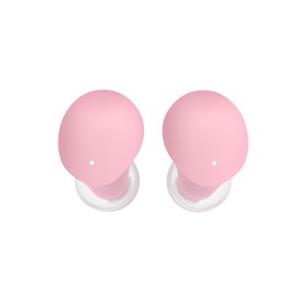 KOSETON Wireless Earbuds Bluetooth V5.3 Stylish Pink Wireless Earbuds with Transparent Casing and Charging Case - Hi-Fi Stereo Headphones for Young Women