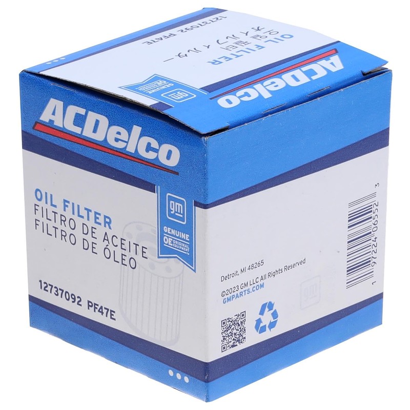 ACDelco GM Original Equipment PF47E (12737092) Oil Filter