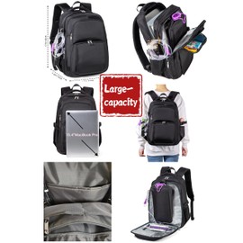 Feeding Tube Backpack for G J GJ Tube G tube Accessories Supplies Backpack for Enteral Feeding Pump Bags Fits 500ml to 1000ml for Adults (Black)