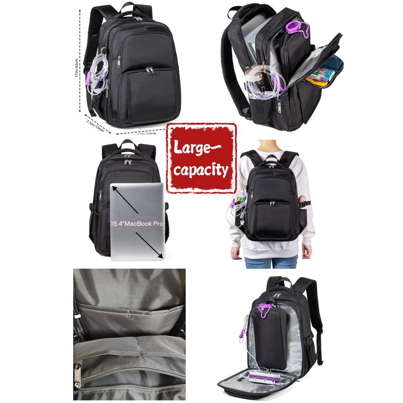 Feeding Tube Backpack for G J GJ Tube G tube