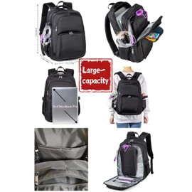 Feeding Tube Backpack for G J GJ Tube G tube Accessories Supplies Backpack for Enteral Feeding Pump Bags Fits 500ml to 1000ml for Adults (Black)