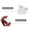 EXCEART 8pcs Blind Hold Down Brackets Clear Plastic Blinds Hooks