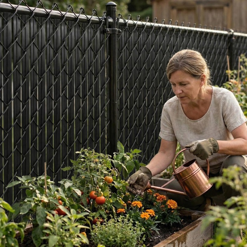 Fenpro Chain Link Fence Privacy Blade Slates with Bottom Lock