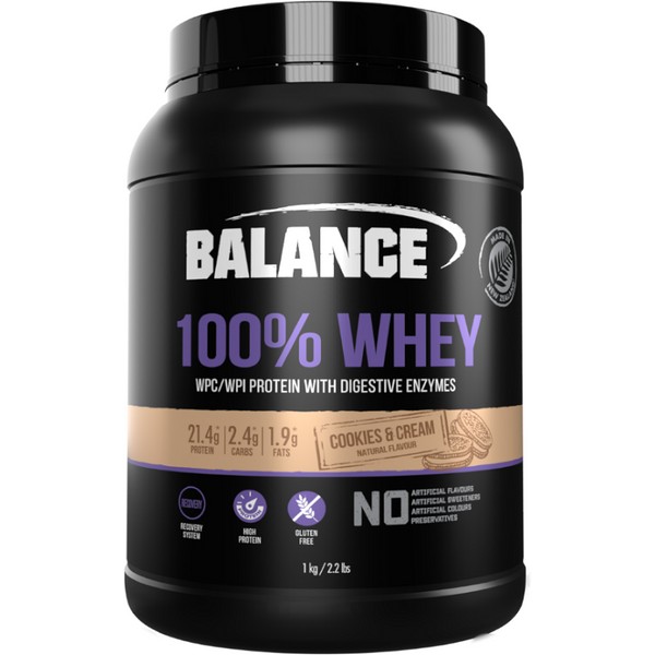 Balance 100% Whey Protein Cookies & Cream 1kg