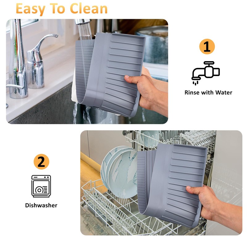 AyNirser Sink Edge Protector with Suction Cup 14" 20" 24"