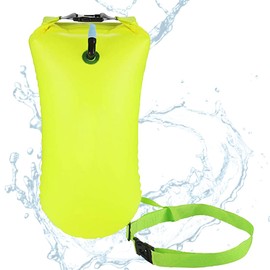 Swimming Buoy, Swimming Aid Adult Open Water, Swimming Buoy Inflatable Swimming Buoy with Dry Bag for Open Water and Triathlon, Valuables by the Lake Pool