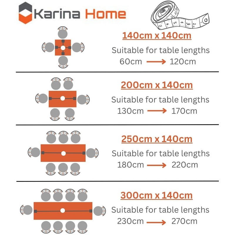 Karina Home Outdoor Garden Tablecloth with Parasol Umbrella Hole Sage