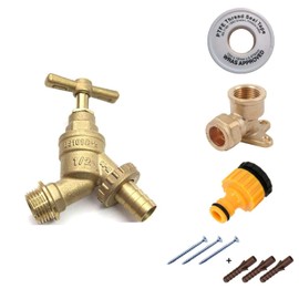 Spes Outside Tap Kit With Back Plate Elbow and Accessories