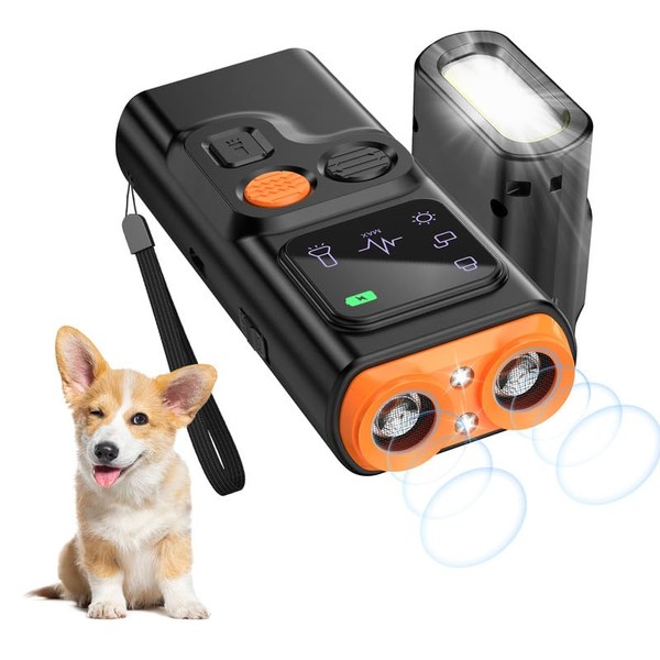 Anti Barking Device,4 Modes Ultrasonic Dog Repeller,Auto Dog Barking Deterrent