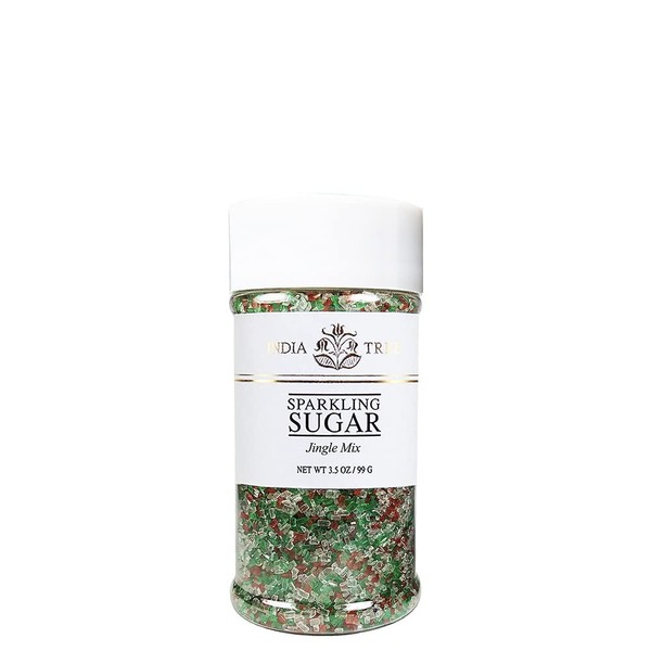 India Tree Jingle Mix Sparkling Sugar, 3.5 oz