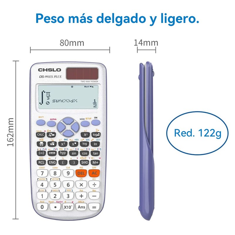 MOXIMX Calculadora Científica, 991ES Plus-417 Funciones, Scientific Calculators, Plata