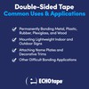 ECHOtape DC-U032A | White Heavy Duty Double-Sided Tape | Permanent