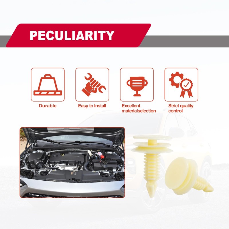 25pcs Front Door Trim Panel Retainers Clips 1982 Car Retainers