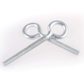 Liujiami Eye Screws Hooks Bolt - M3 M4 M5 M6 M8 Screws in Hooks Iron White Zinc Closed Rod Ring Loop Eyes Bolt Carbon Steel Eyelet Screw