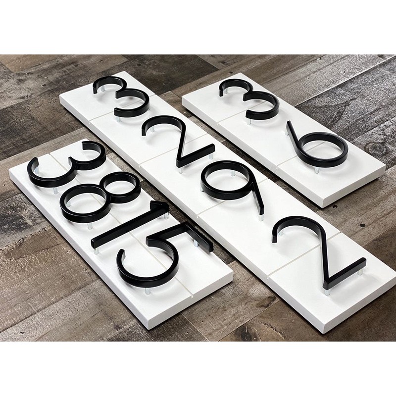 5" Stainless Steel Floating House Number, Metal Modern House Numbers,