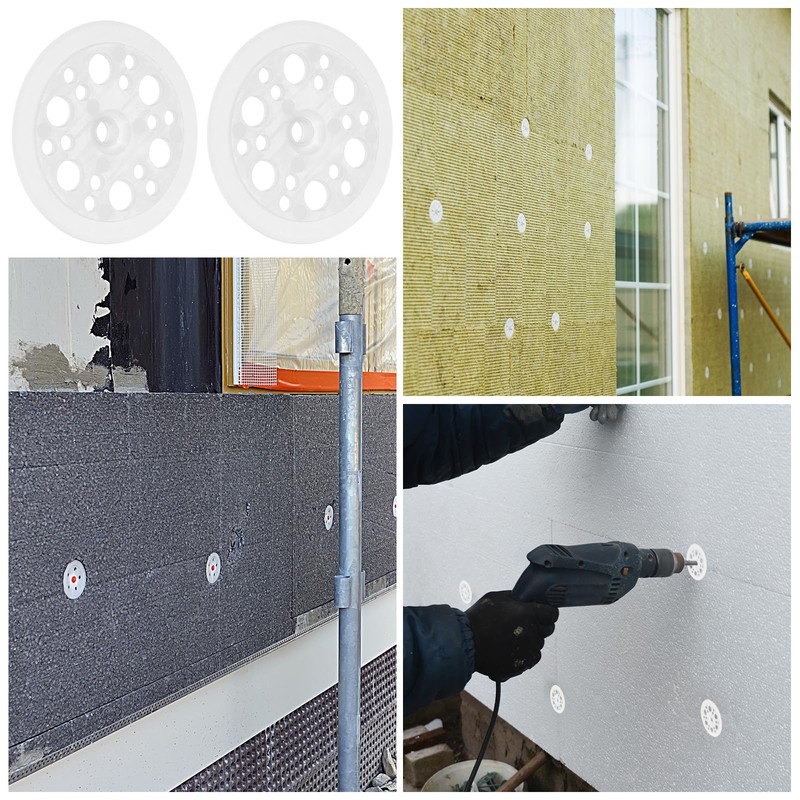 sourcing map 200pcs Plastic Washers 1.85 Inch / 47mm Load