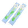 LABRIMP 2pcs Flower Refrigerator Handle Kitchen Appliance Protector No Stains