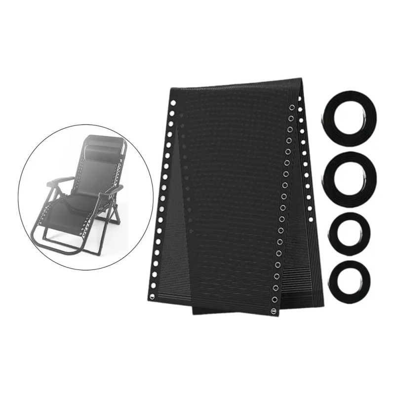 Lounge Chair Cloth Replacement Fabric Cloth Sling Black